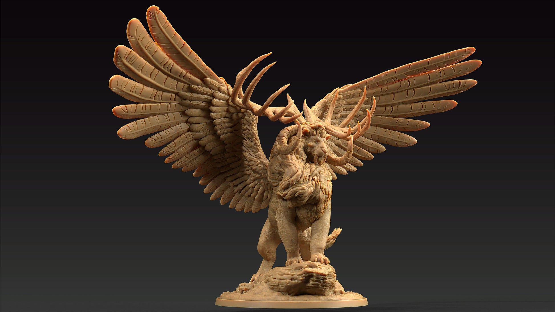 King Of The Beasts | Dragon Trappers Lodge | Journey Through The Direlands | 32mm Scale Resin Printed Tabletop RPG Figure For DND