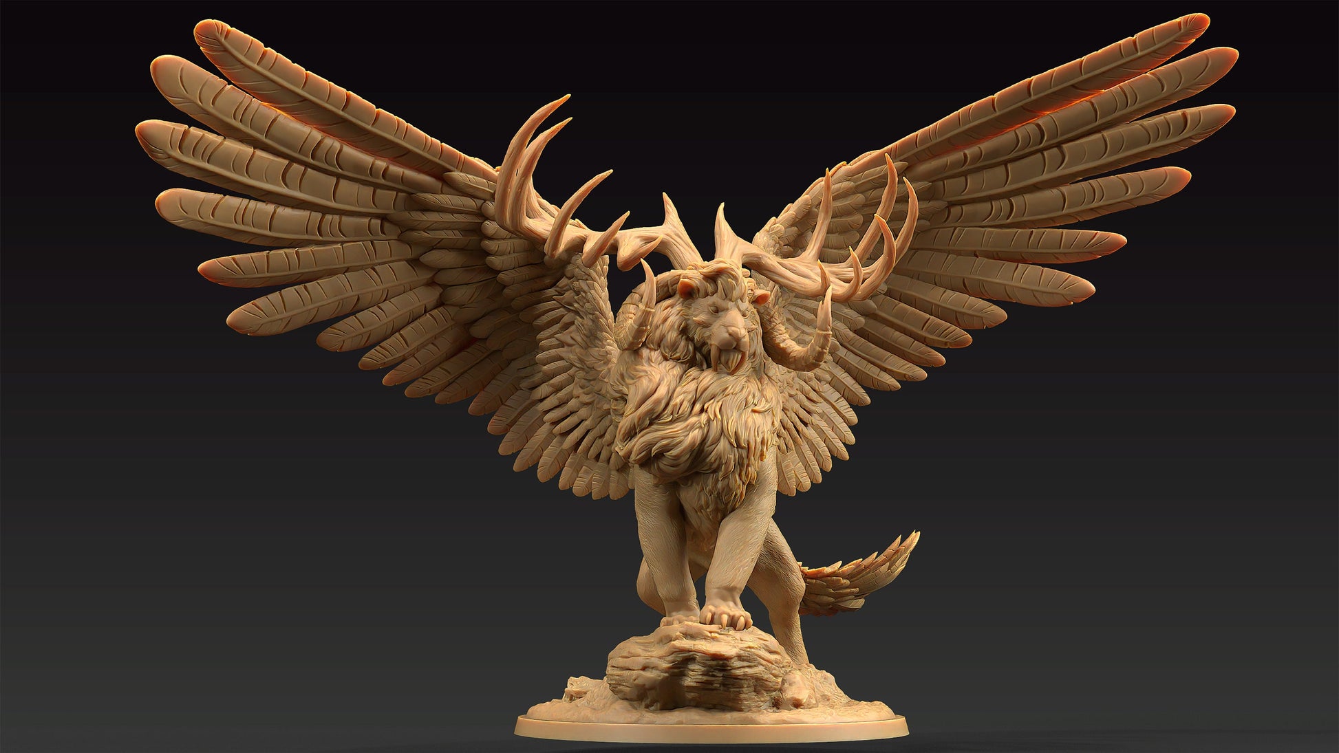 King Of The Beasts | Dragon Trappers Lodge | Journey Through The Direlands | 32mm Scale Resin Printed Tabletop RPG Figure For DND