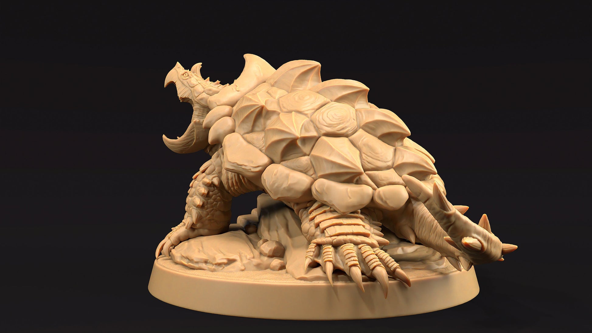 Dire Turtle Set | Dragon Trappers Lodge | Journey Through The Direlands | 32mm Scale Resin Printed Tabletop RPG Figure For DND