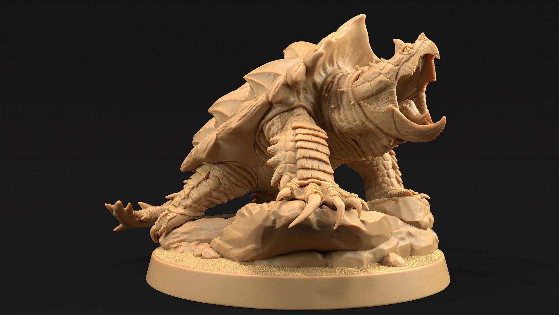 Dire Turtle Set | Dragon Trappers Lodge | Journey Through The Direlands | 32mm Scale Resin Printed Tabletop RPG Figure For DND