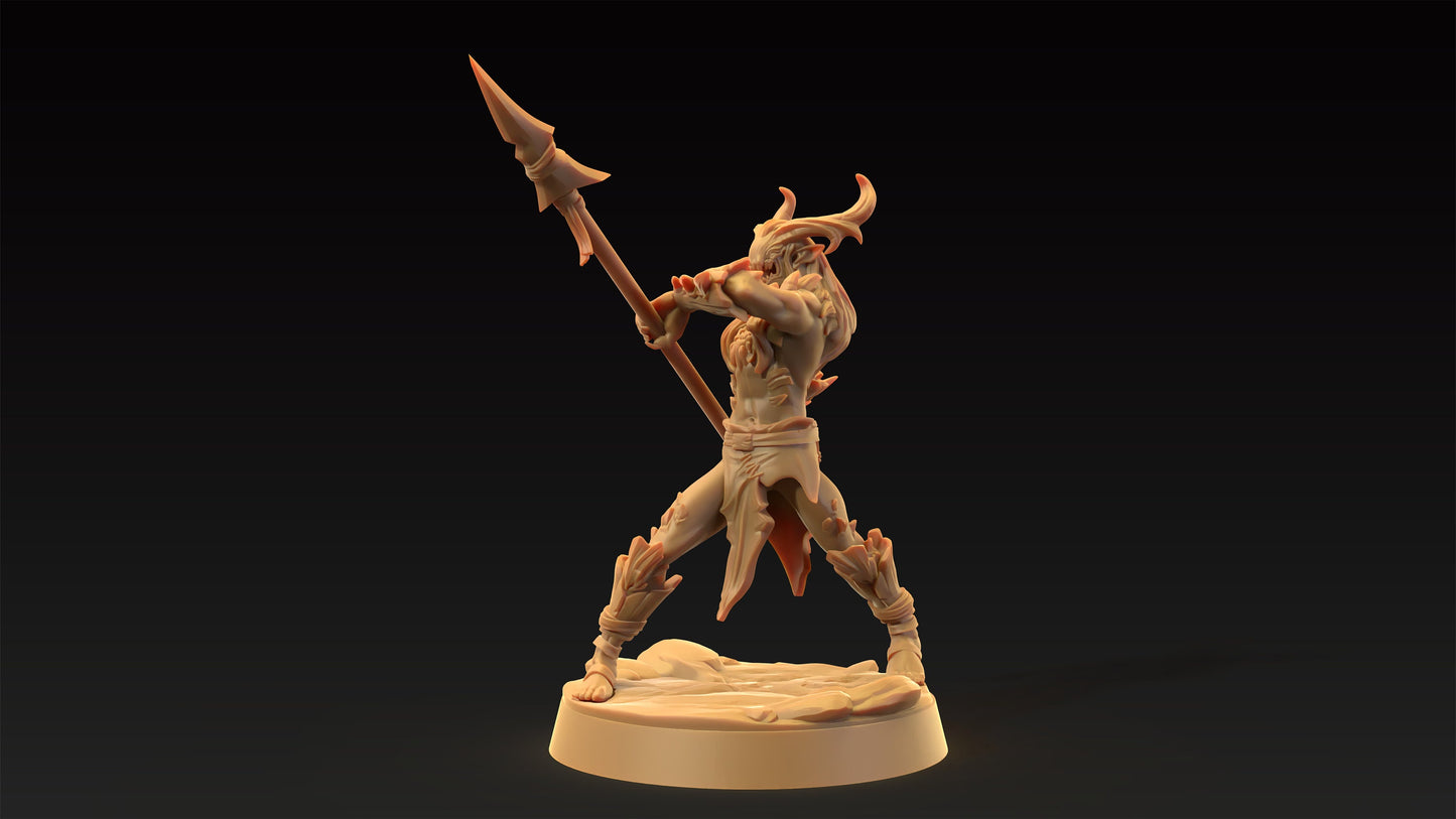 Dire Elves Set | Dragon Trappers Lodge | Journey Through The Direlands | 32mm Scale Resin Printed Tabletop RPG Figure For DND