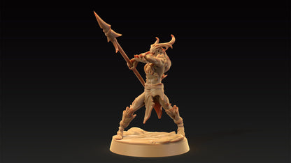 Dire Elves Set | Dragon Trappers Lodge | Journey Through The Direlands | 32mm Scale Resin Printed Tabletop RPG Figure For DND