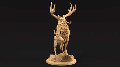 Dire Stag | Dragon Trappers Lodge | Journey Through The Direlands | 32mm Scale Resin Printed Tabletop RPG Figure For DND