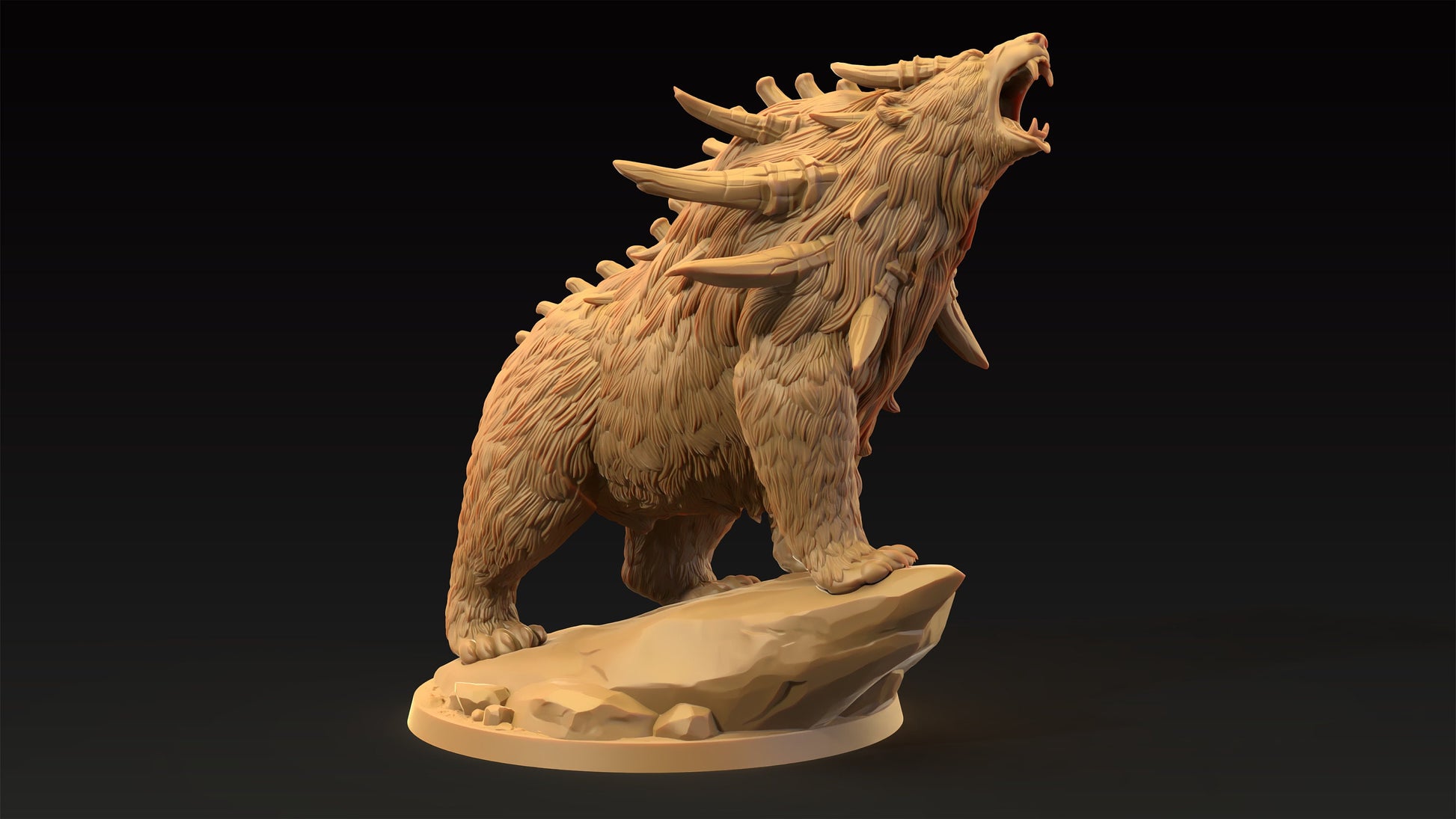 Dire Bear | Dragon Trappers Lodge | Journey Through The Direlands | 32mm Scale Resin Printed Tabletop RPG Figure For DND