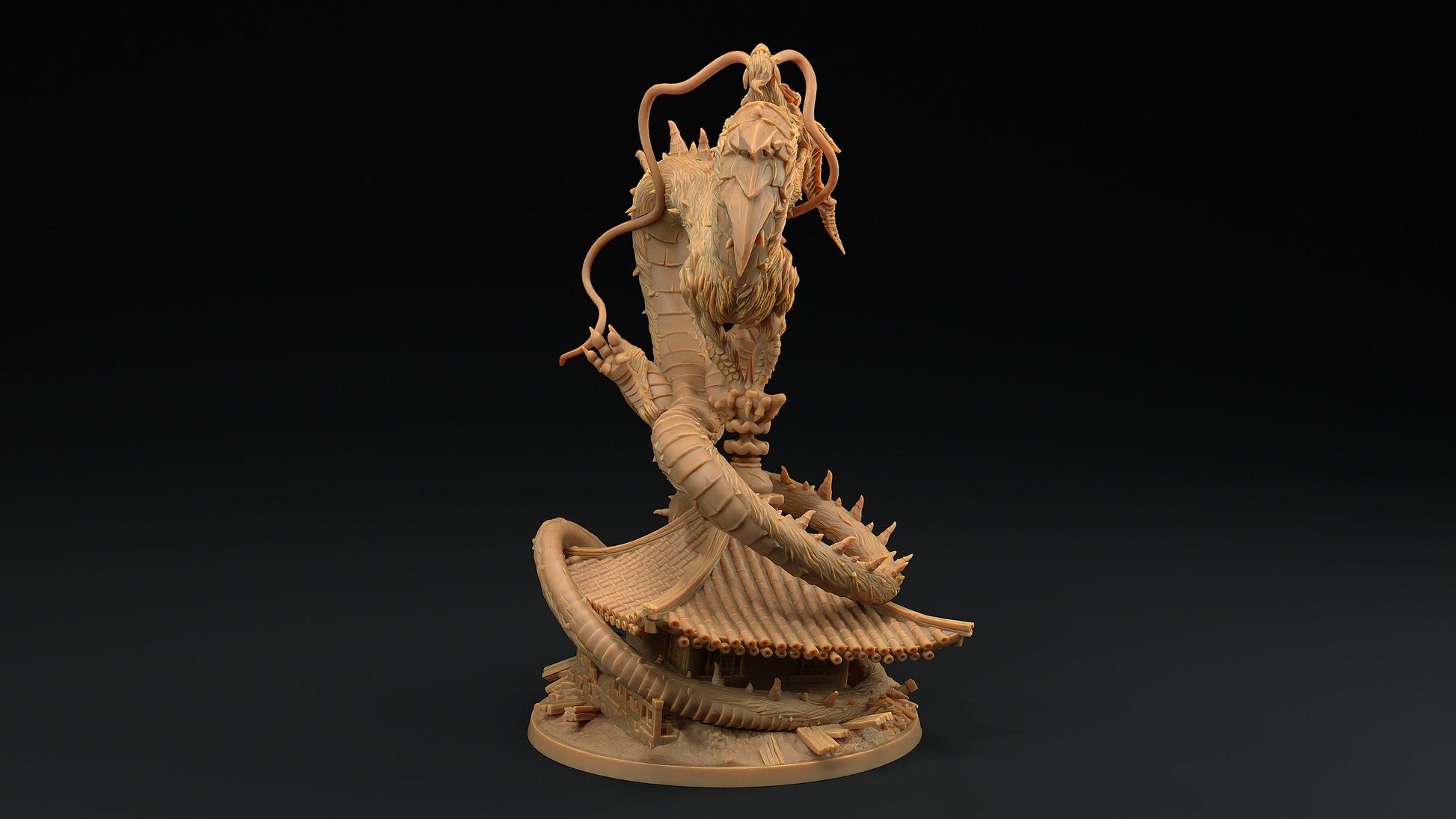 Large Wind Dragon | Dragon Trappers Lodge | Chosen Of The Kami | 32mm Scale Resin Printed Tabletop RPG Figure For DND