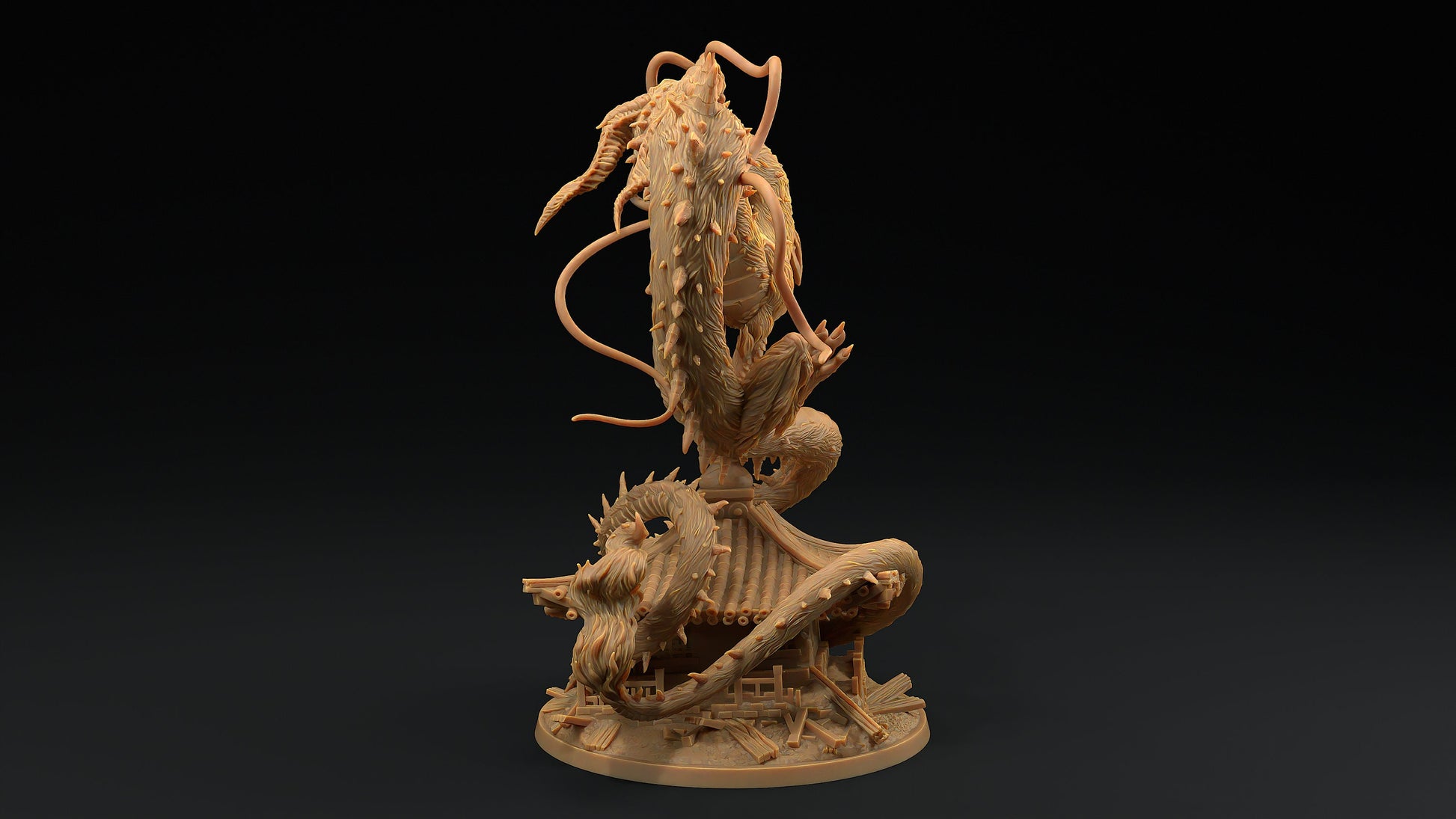Large Wind Dragon | Dragon Trappers Lodge | Chosen Of The Kami | 32mm Scale Resin Printed Tabletop RPG Figure For DND