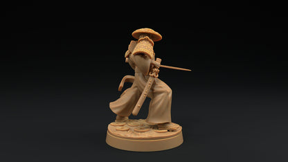 Sword Master Set | Dragon Trappers Lodge | Chosen Of The Kami | 32mm Scale Resin Printed Tabletop RPG Figure For DND