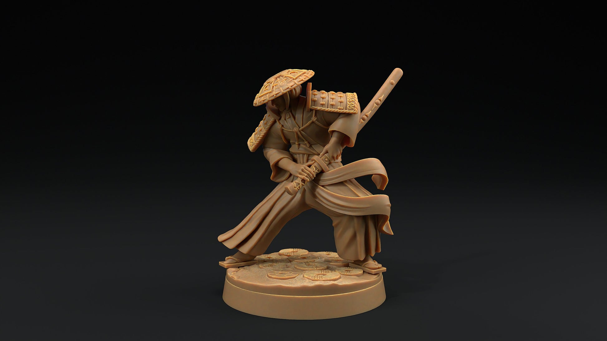 Sword Master Set | Dragon Trappers Lodge | Chosen Of The Kami | 32mm Scale Resin Printed Tabletop RPG Figure For DND