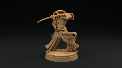 Sword Master Set | Dragon Trappers Lodge | Chosen Of The Kami | 32mm Scale Resin Printed Tabletop RPG Figure For DND