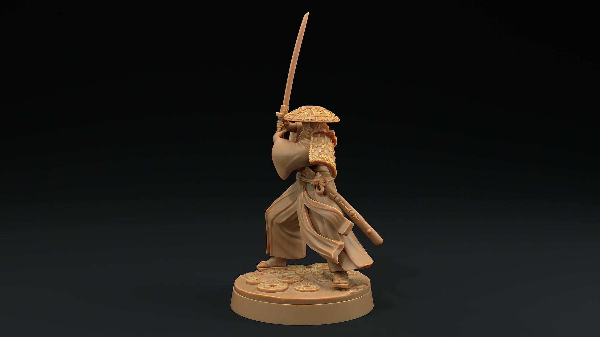 Sword Master Set | Dragon Trappers Lodge | Chosen Of The Kami | 32mm Scale Resin Printed Tabletop RPG Figure For DND
