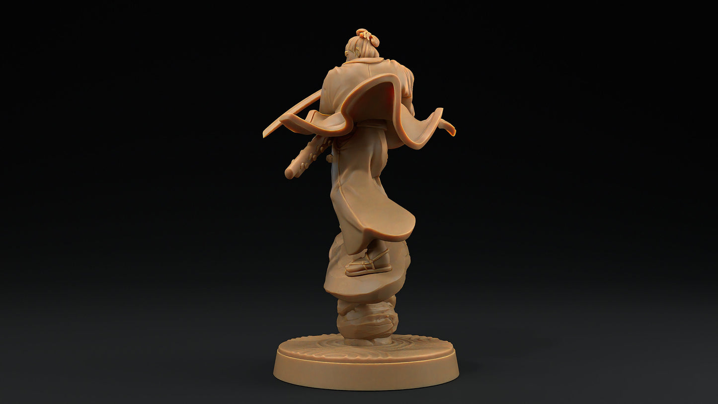 Enlightened Kensei | Dragon Trappers Lodge | Chosen Of The Kami | 32mm Scale Resin Printed Tabletop RPG Figure For DND