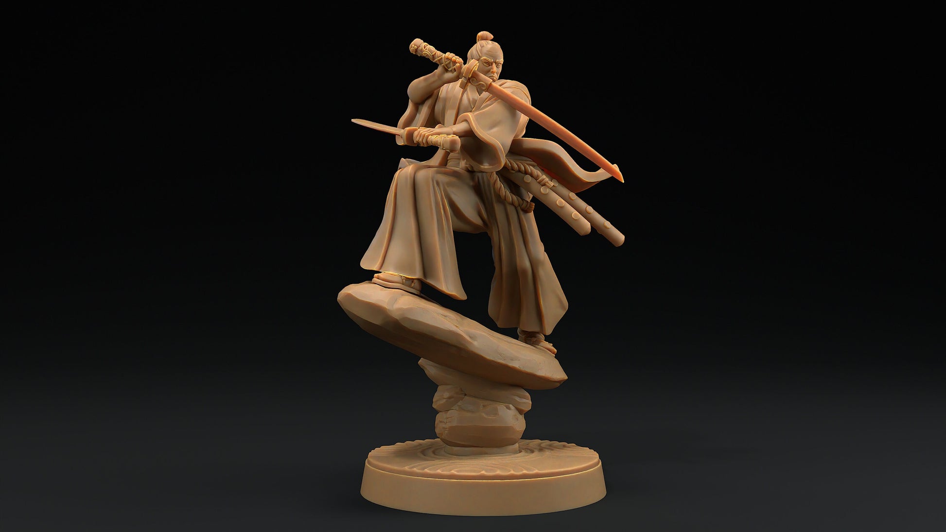 Enlightened Kensei | Dragon Trappers Lodge | Chosen Of The Kami | 32mm Scale Resin Printed Tabletop RPG Figure For DND