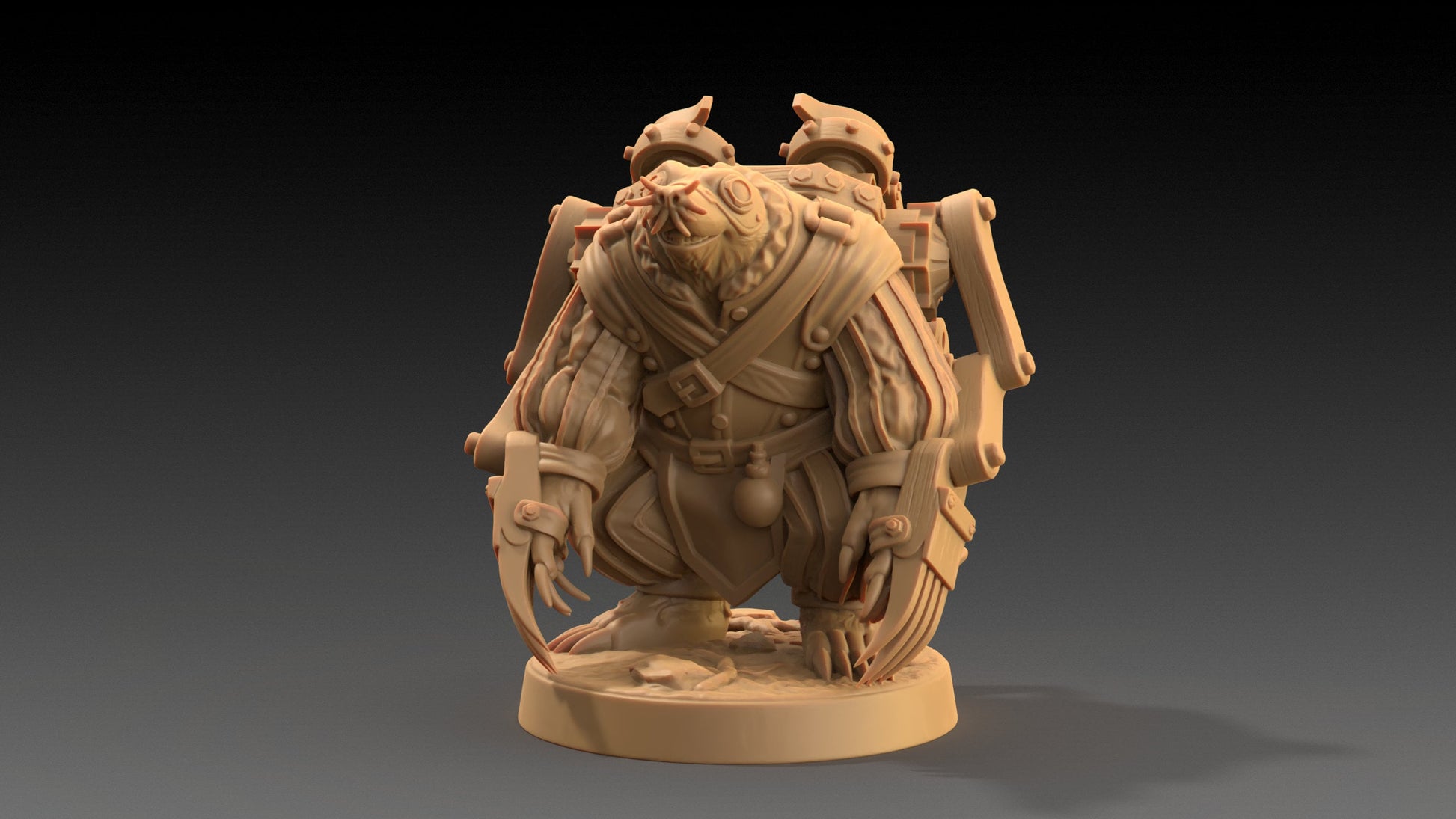 Guliver Trundleford, Mole Genius | Dragon Trappers Lodge | The Critterfolk of Bluewoods Barrows | 32mm Resin Printed TTRPG Figure For DND