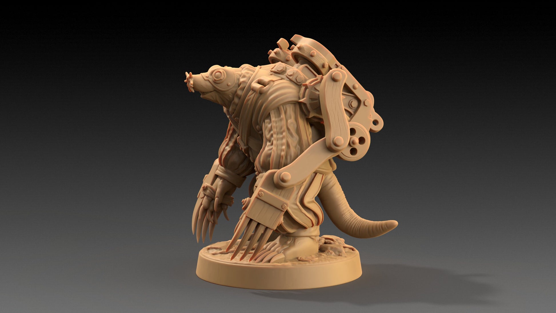 Guliver Trundleford, Mole Genius | Dragon Trappers Lodge | The Critterfolk of Bluewoods Barrows | 32mm Resin Printed TTRPG Figure For DND