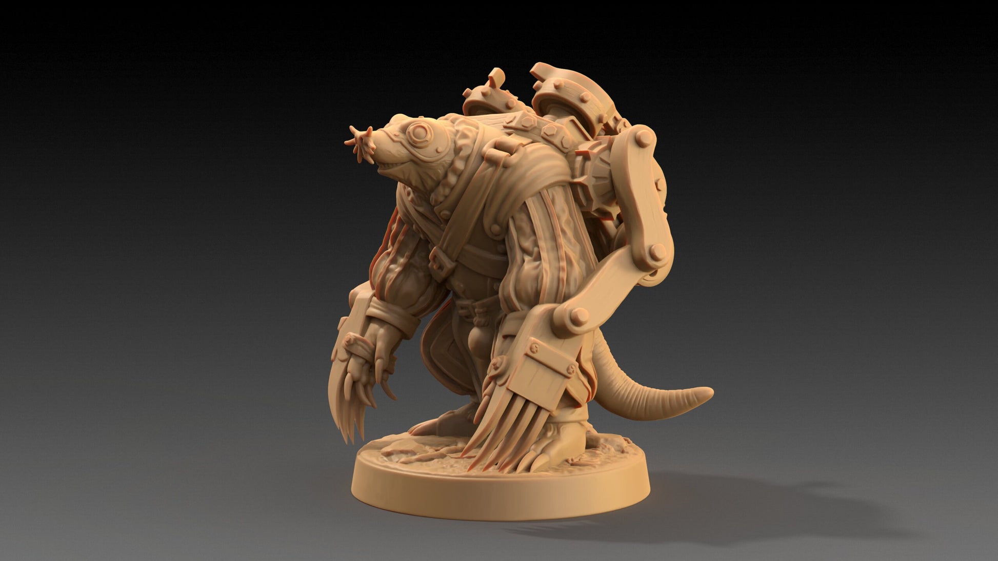 Guliver Trundleford, Mole Genius | Dragon Trappers Lodge | The Critterfolk of Bluewoods Barrows | 32mm Resin Printed TTRPG Figure For DND