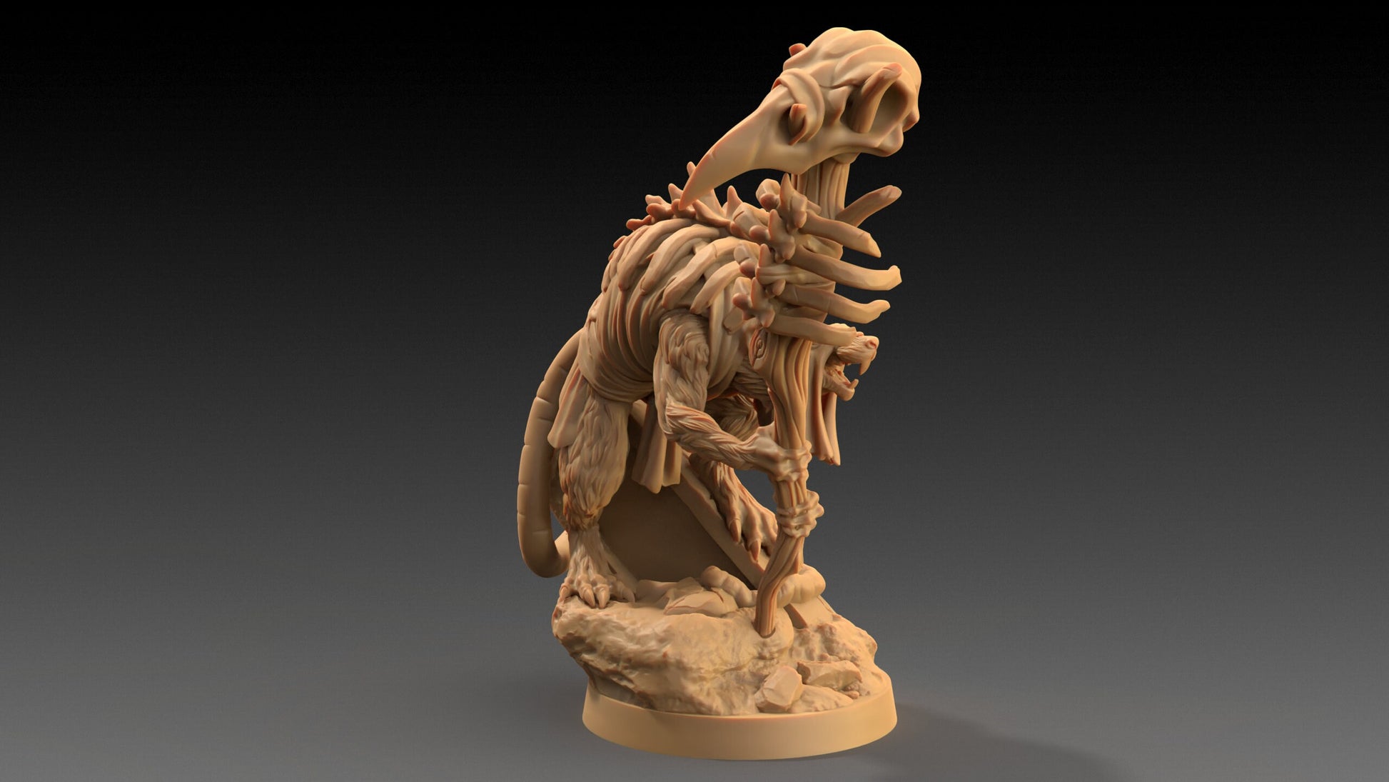 Skitterax, The Necromancer | Dragon Trappers Lodge | The Critterfolk of Bluewoods Barrows | 32mm Scale Resin Printed TTRPG Figure For DND