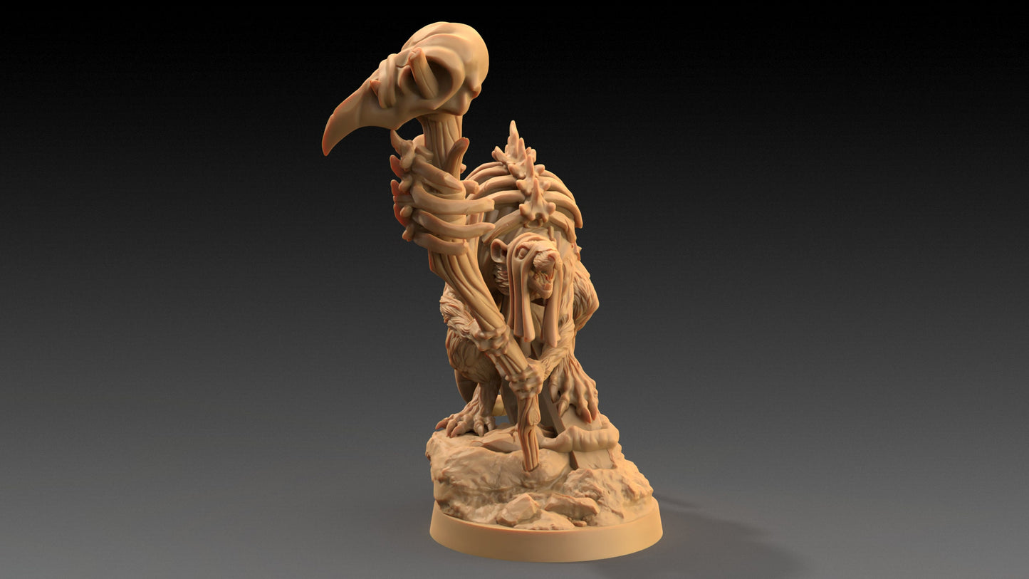 Skitterax, The Necromancer | Dragon Trappers Lodge | The Critterfolk of Bluewoods Barrows | 32mm Scale Resin Printed TTRPG Figure For DND