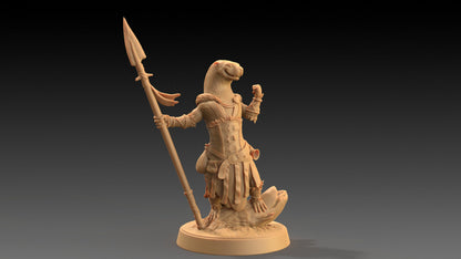 Pearl, Otter Spearmaster | Dragon Trappers Lodge | The Critterfolk of Bluewoods Barrows | 32mm Scale Resin Printed TTRPG Figure For DND