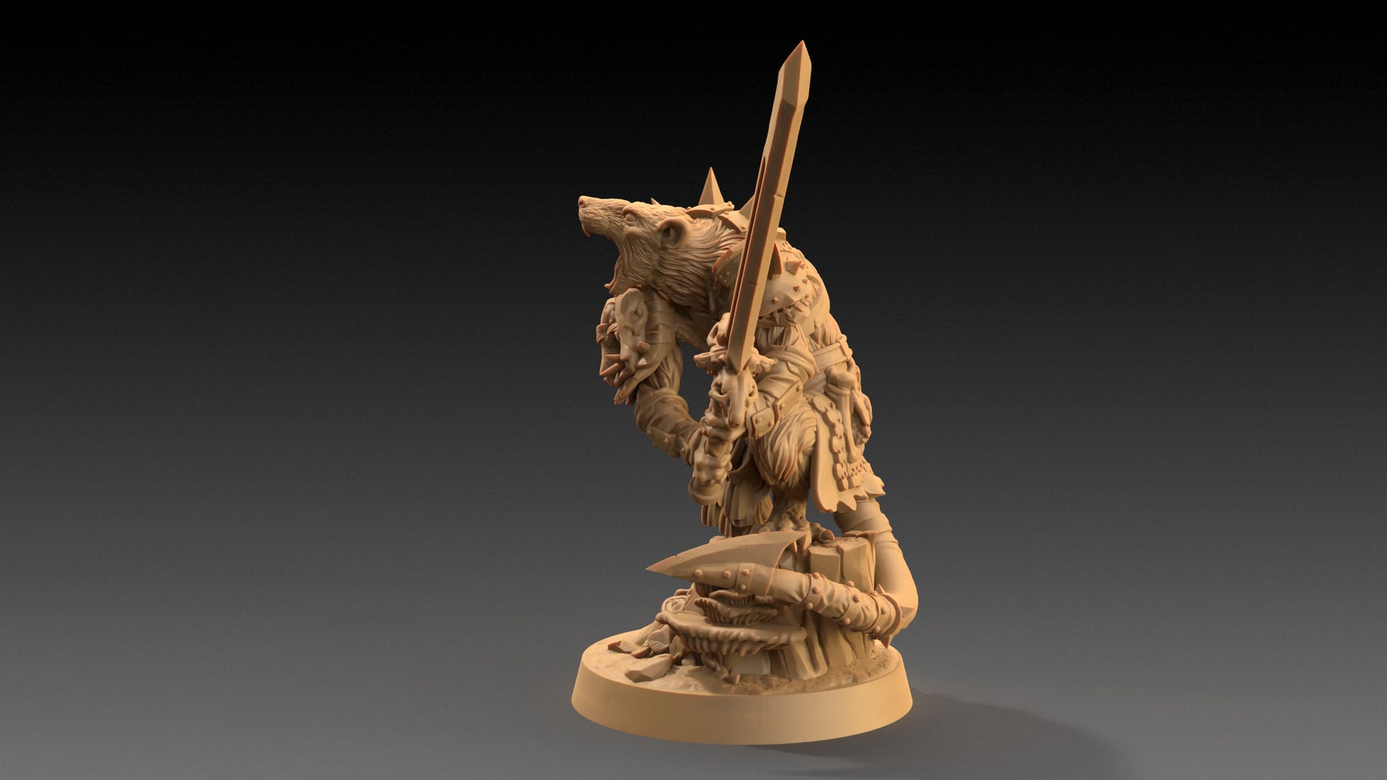 Skarn, The Rat Lord | Dragon Trappers Lodge | The Critterfolk of Bluewoods Barrows | 32mm Scale Resin Printed TTRPG Figure For DND