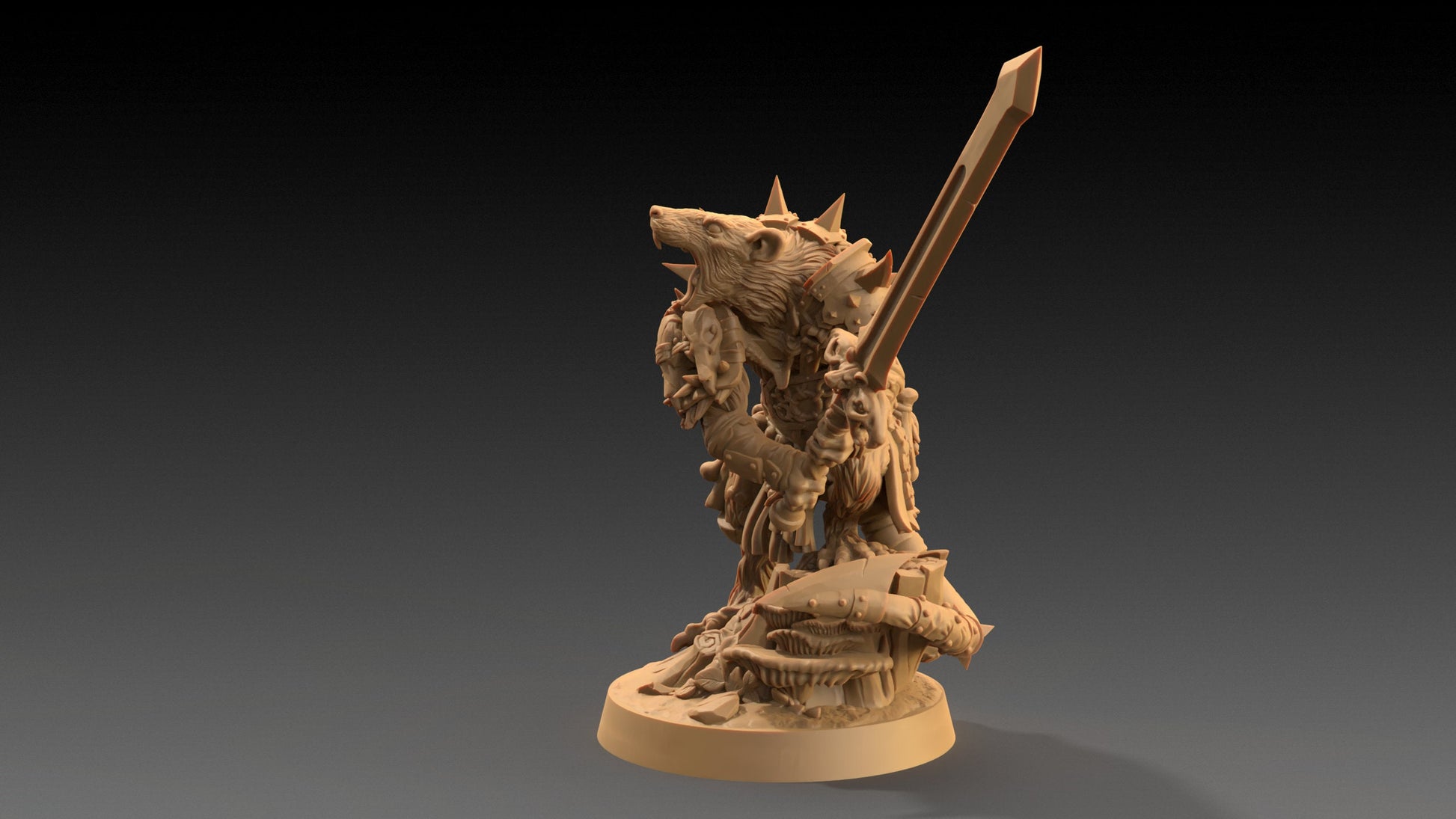 Skarn, The Rat Lord | Dragon Trappers Lodge | The Critterfolk of Bluewoods Barrows | 32mm Scale Resin Printed TTRPG Figure For DND
