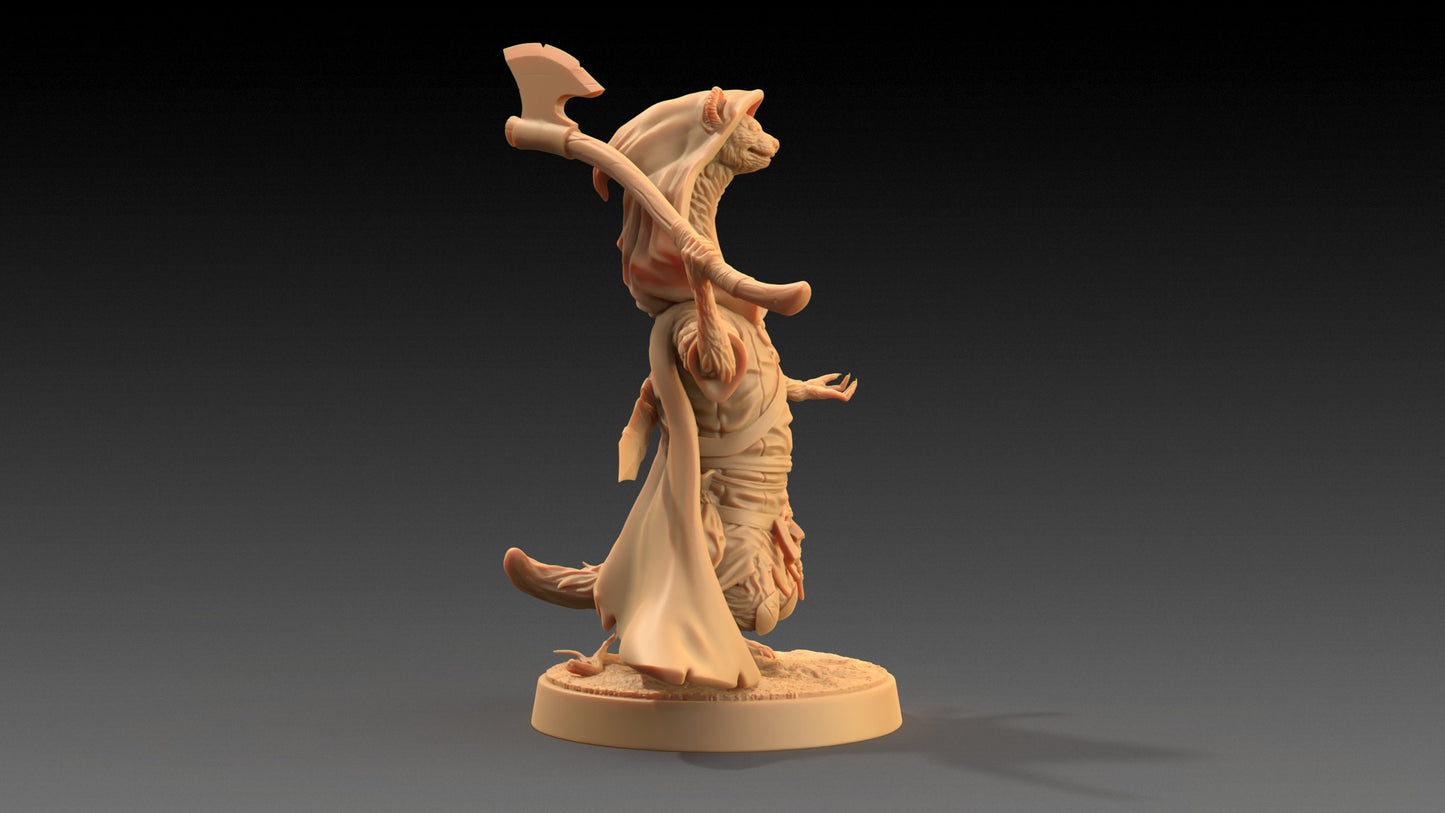 Ferret Skulker Set | Dragon Trappers Lodge | The Critterfolk of Bluewoods Barrows | 32mm Scale Resin Printed TTRPG Figure For DND