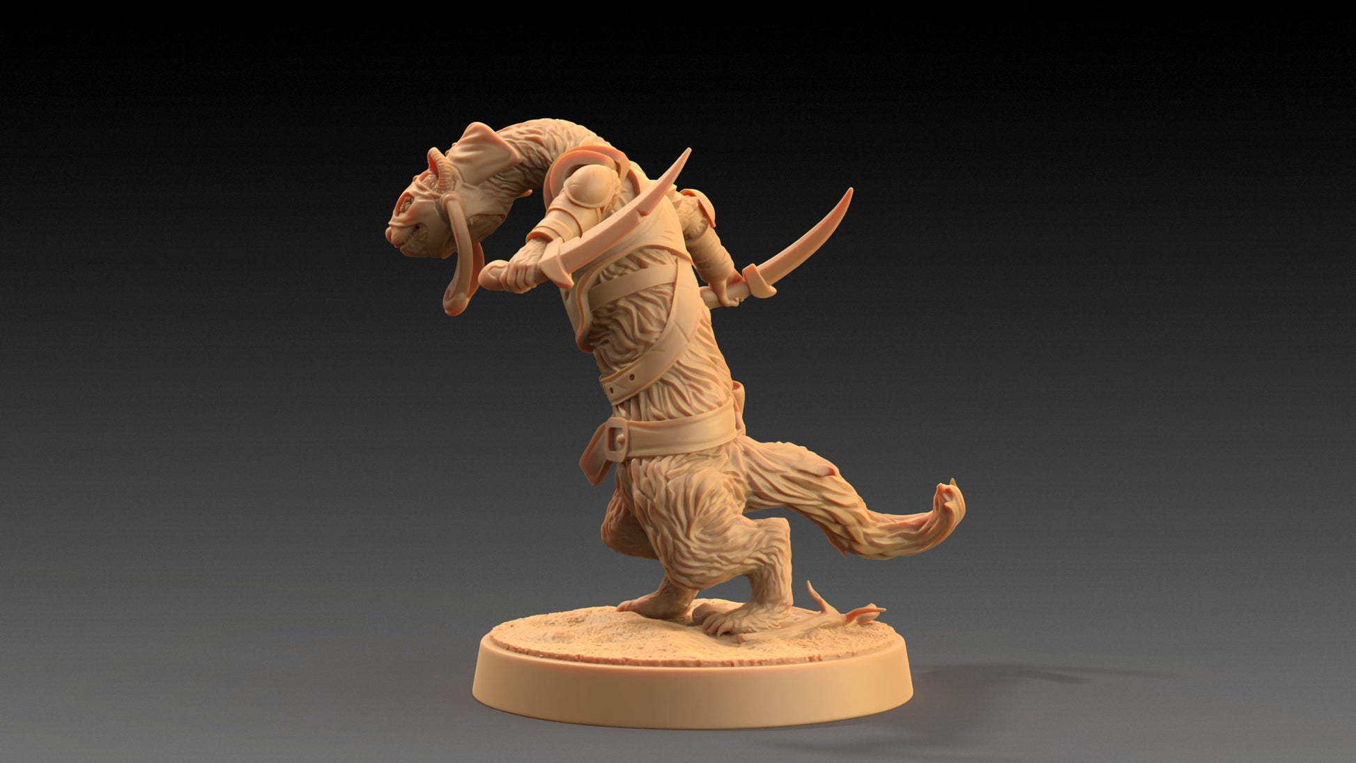 Ferret Skulker Set | Dragon Trappers Lodge | The Critterfolk of Bluewoods Barrows | 32mm Scale Resin Printed TTRPG Figure For DND