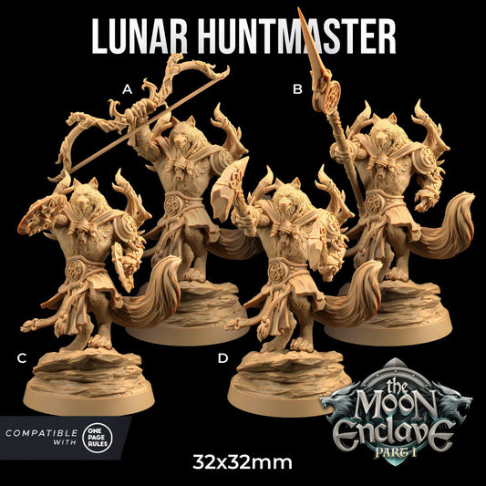 Lunar Huntmaster | Dragon Trappers Lodge | The Moon Enclave | 32mm Scale Resin Printed Tabletop RPG Figure For DND