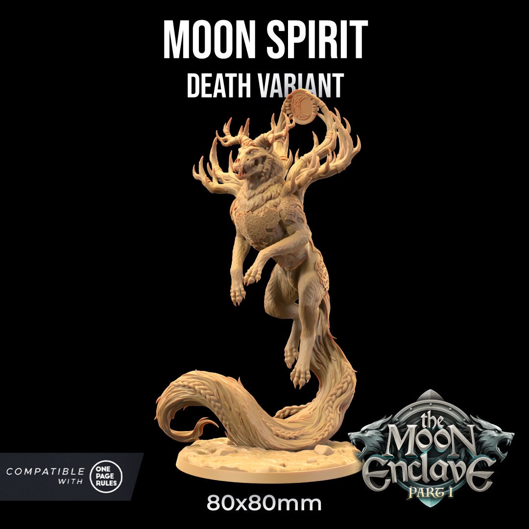 Moon Spirit | Dragon Trappers Lodge | The Moon Enclave | 32mm Scale Resin Printed Tabletop RPG Figure For DND