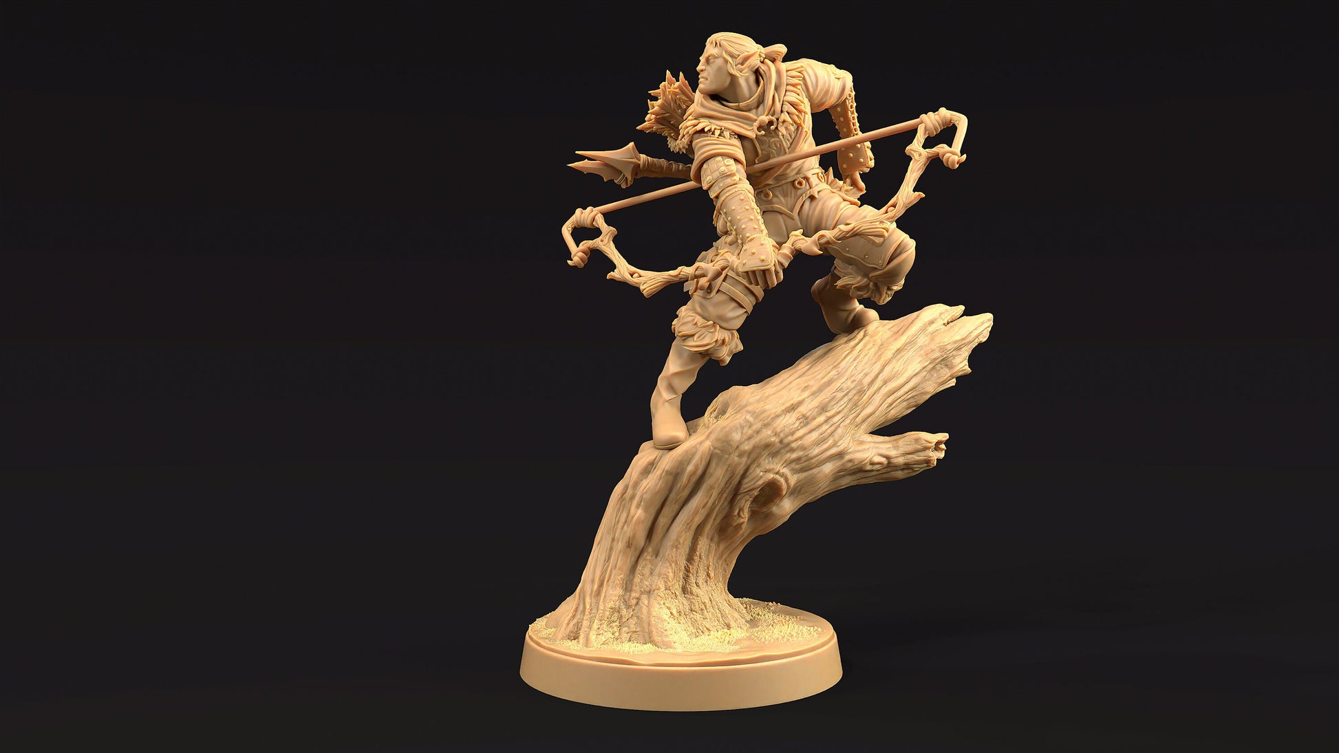 Lyklor, Master Hunter | Dragon Trappers Lodge | Journey Through The Direlands | 32mm Scale Resin Printed Tabletop RPG Figure For DND