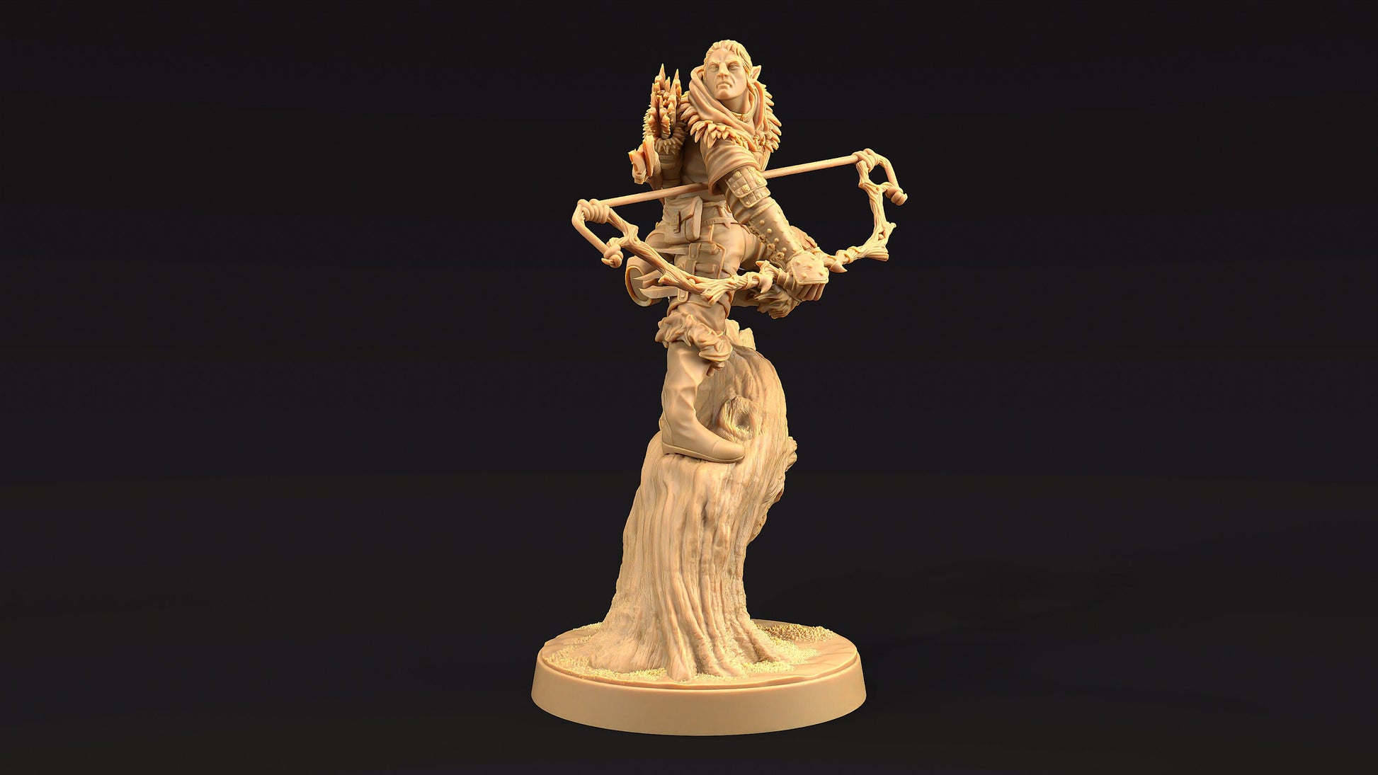 Lyklor, Master Hunter | Dragon Trappers Lodge | Journey Through The Direlands | 32mm Scale Resin Printed Tabletop RPG Figure For DND