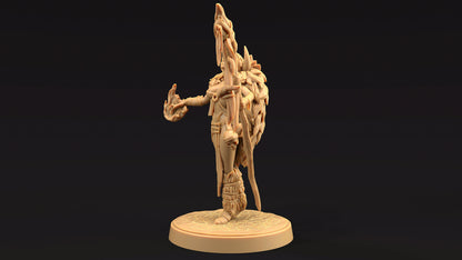 Naya, Shaman of Beasts | Dragon Trappers Lodge | Journey Through The Direlands | 32mm Scale Resin Printed Tabletop RPG Figure For DND