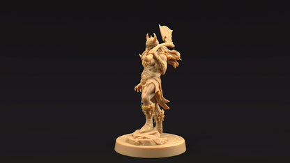 Jarnax, The Barbarian | Dragon Trappers Lodge | Journey Through The Direlands | 32mm Scale Resin Printed Tabletop RPG Figure For DND