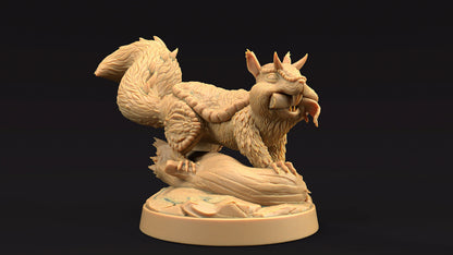 Dire Squirrel Set | Dragon Trappers Lodge | Journey Through The Direlands | 32mm Scale Resin Printed Tabletop RPG Figure For DND