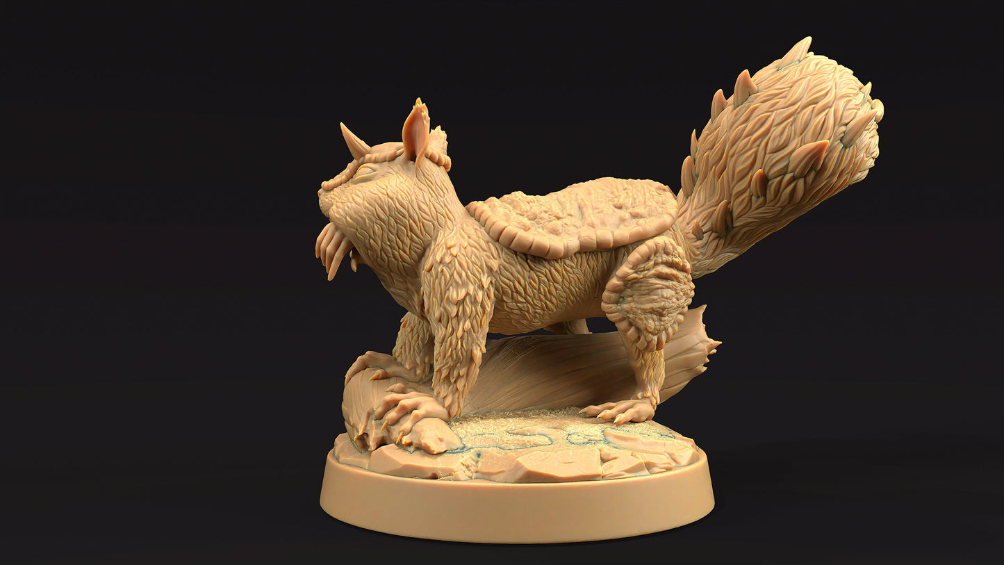 Dire Squirrel Set | Dragon Trappers Lodge | Journey Through The Direlands | 32mm Scale Resin Printed Tabletop RPG Figure For DND