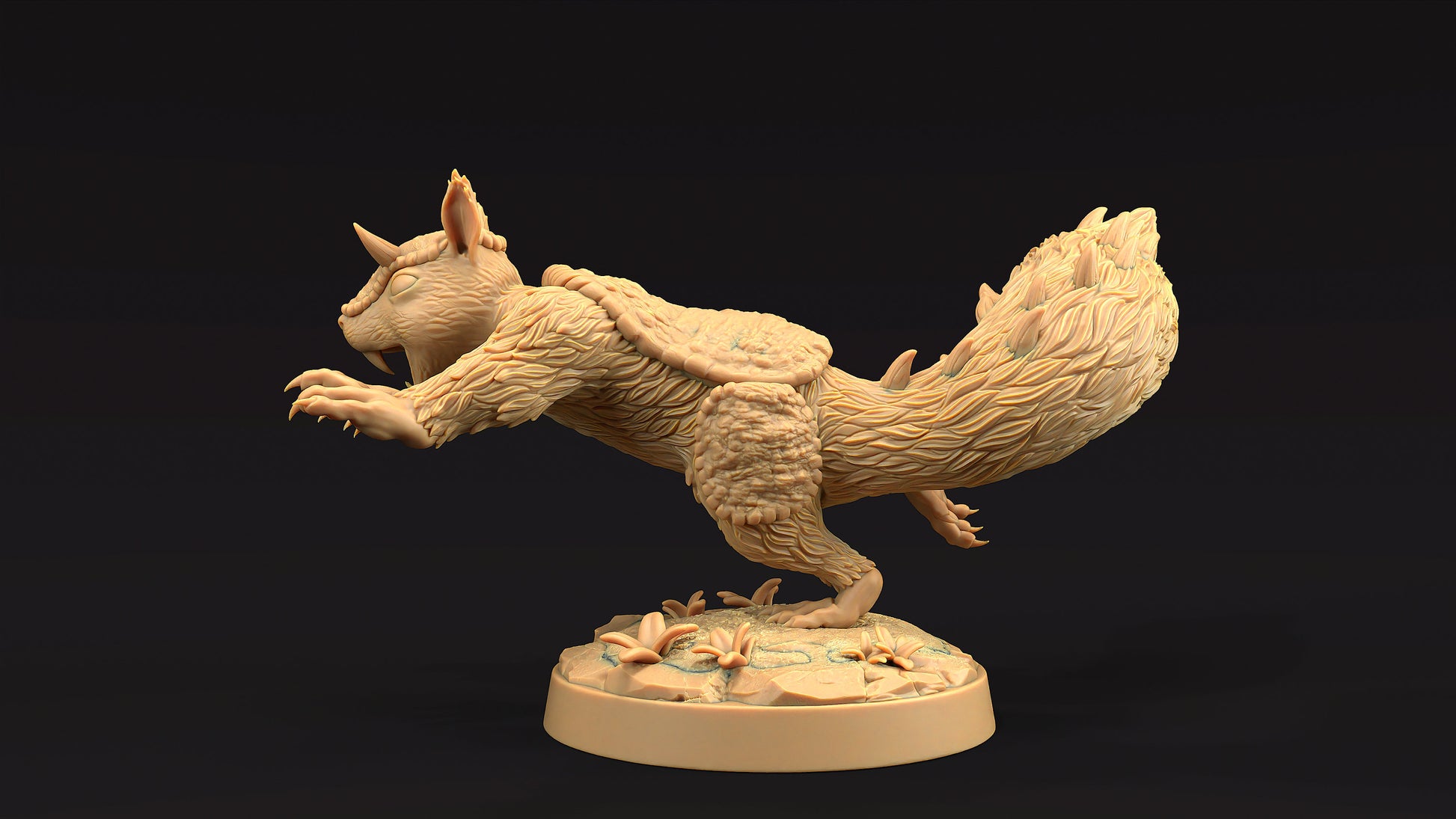 Dire Squirrel Set | Dragon Trappers Lodge | Journey Through The Direlands | 32mm Scale Resin Printed Tabletop RPG Figure For DND