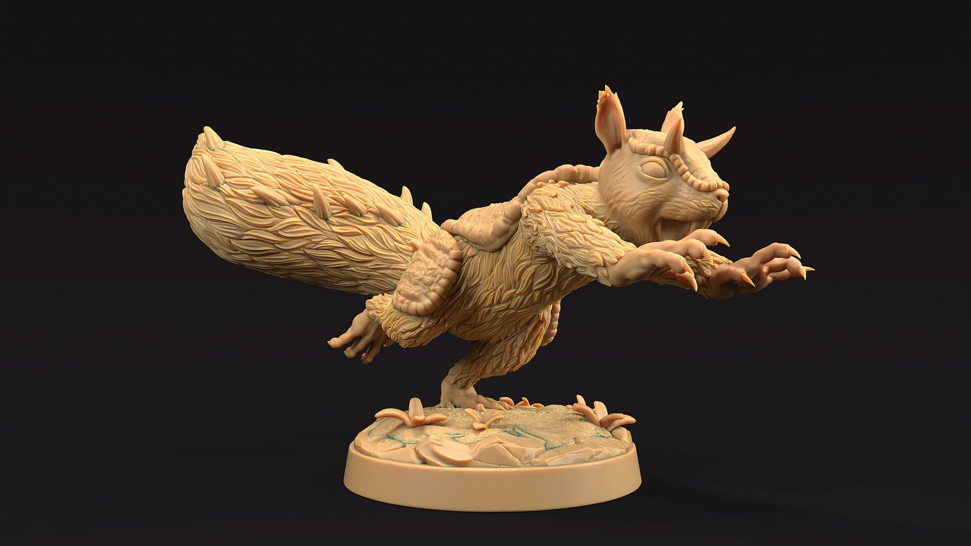 Dire Squirrel Set | Dragon Trappers Lodge | Journey Through The Direlands | 32mm Scale Resin Printed Tabletop RPG Figure For DND