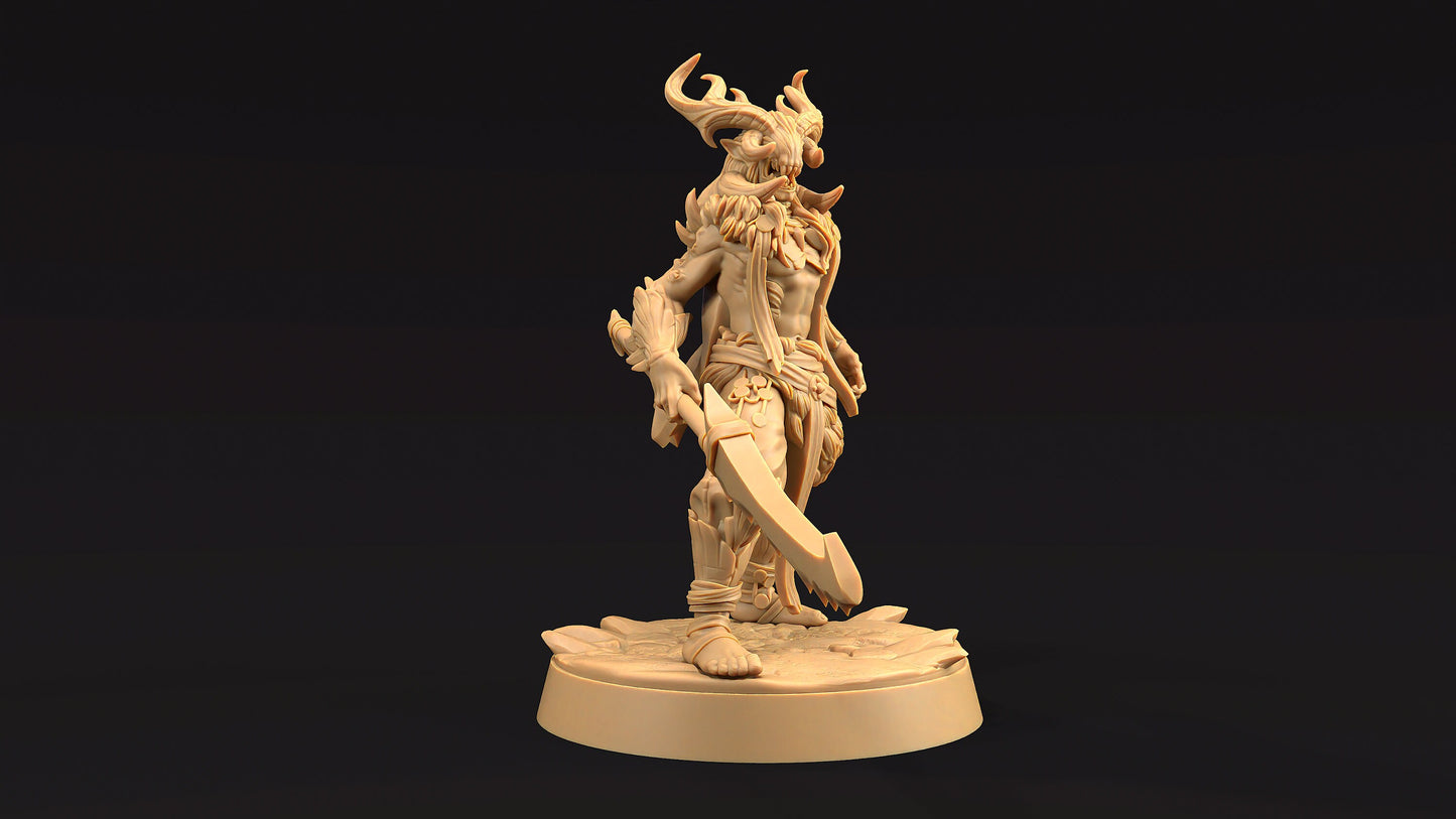 Dire Elf Chief | Dragon Trappers Lodge | Journey Through The Direlands | 32mm Scale Resin Printed Tabletop RPG Figure For DND