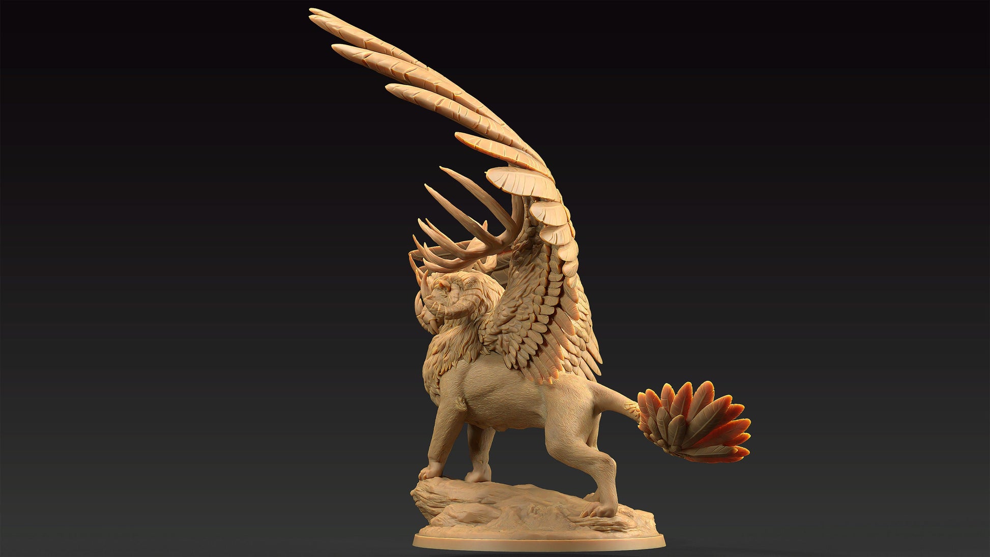 King Of The Beasts | Dragon Trappers Lodge | Journey Through The Direlands | 32mm Scale Resin Printed Tabletop RPG Figure For DND