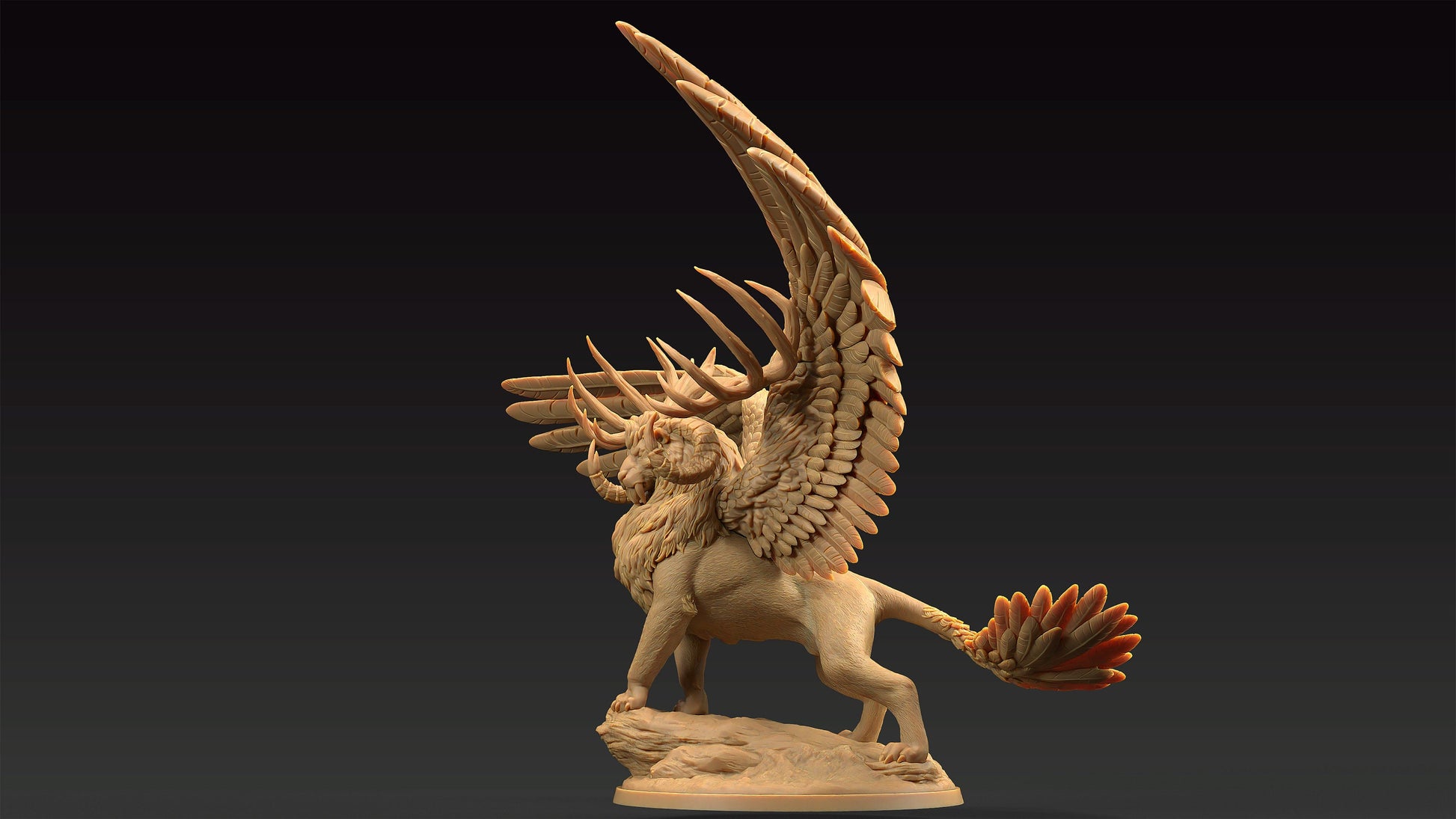 King Of The Beasts | Dragon Trappers Lodge | Journey Through The Direlands | 32mm Scale Resin Printed Tabletop RPG Figure For DND