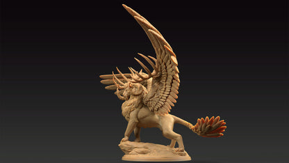 King Of The Beasts | Dragon Trappers Lodge | Journey Through The Direlands | 32mm Scale Resin Printed Tabletop RPG Figure For DND