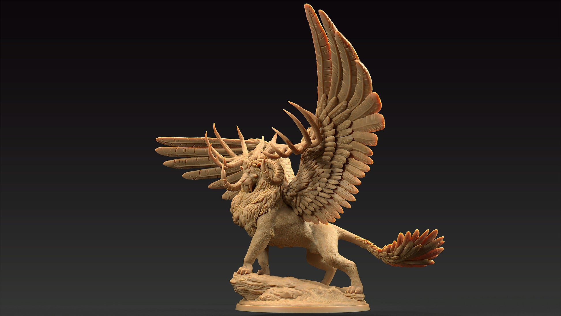 King Of The Beasts | Dragon Trappers Lodge | Journey Through The Direlands | 32mm Scale Resin Printed Tabletop RPG Figure For DND