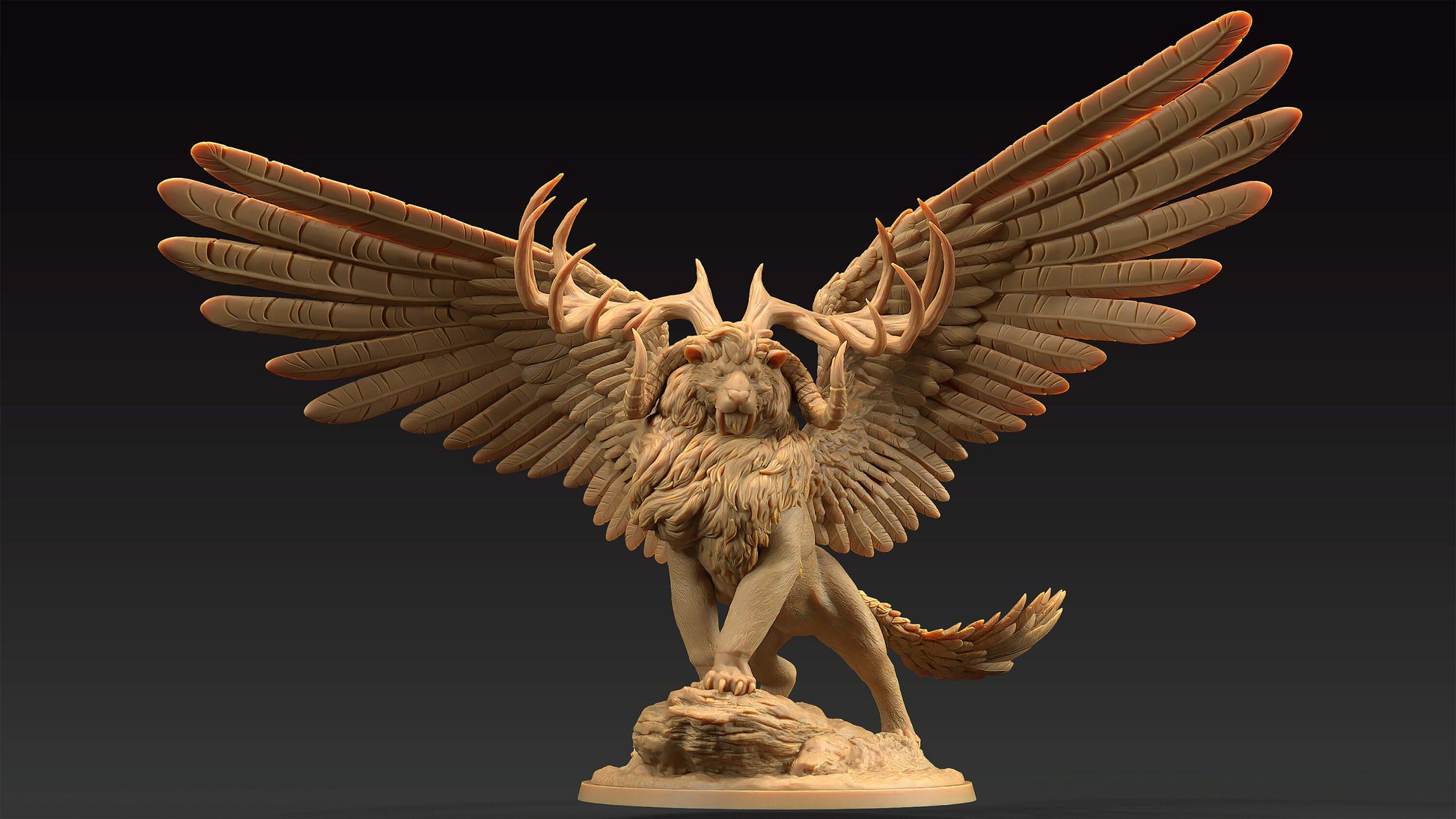 King Of The Beasts | Dragon Trappers Lodge | Journey Through The Direlands | 32mm Scale Resin Printed Tabletop RPG Figure For DND