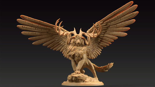 King Of The Beasts | Dragon Trappers Lodge | Journey Through The Direlands | 32mm Scale Resin Printed Tabletop RPG Figure For DND