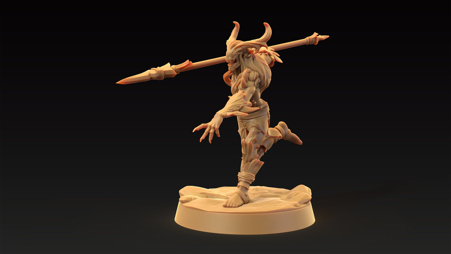 Dire Elves Set | Dragon Trappers Lodge | Journey Through The Direlands | 32mm Scale Resin Printed Tabletop RPG Figure For DND
