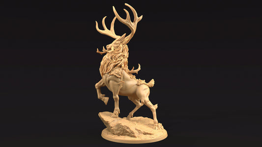 Dire Stag | Dragon Trappers Lodge | Journey Through The Direlands | 32mm Scale Resin Printed Tabletop RPG Figure For DND