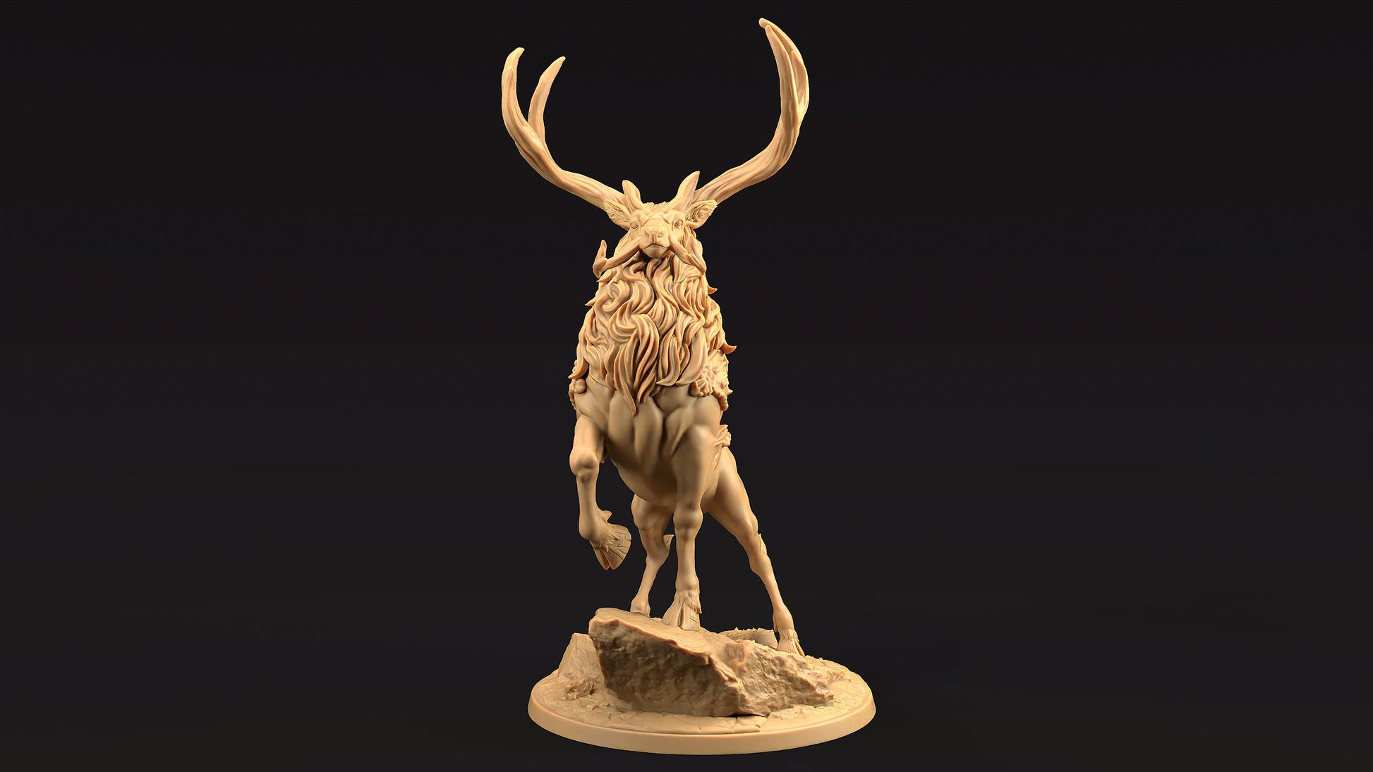 Dire Stag | Dragon Trappers Lodge | Journey Through The Direlands | 32mm Scale Resin Printed Tabletop RPG Figure For DND