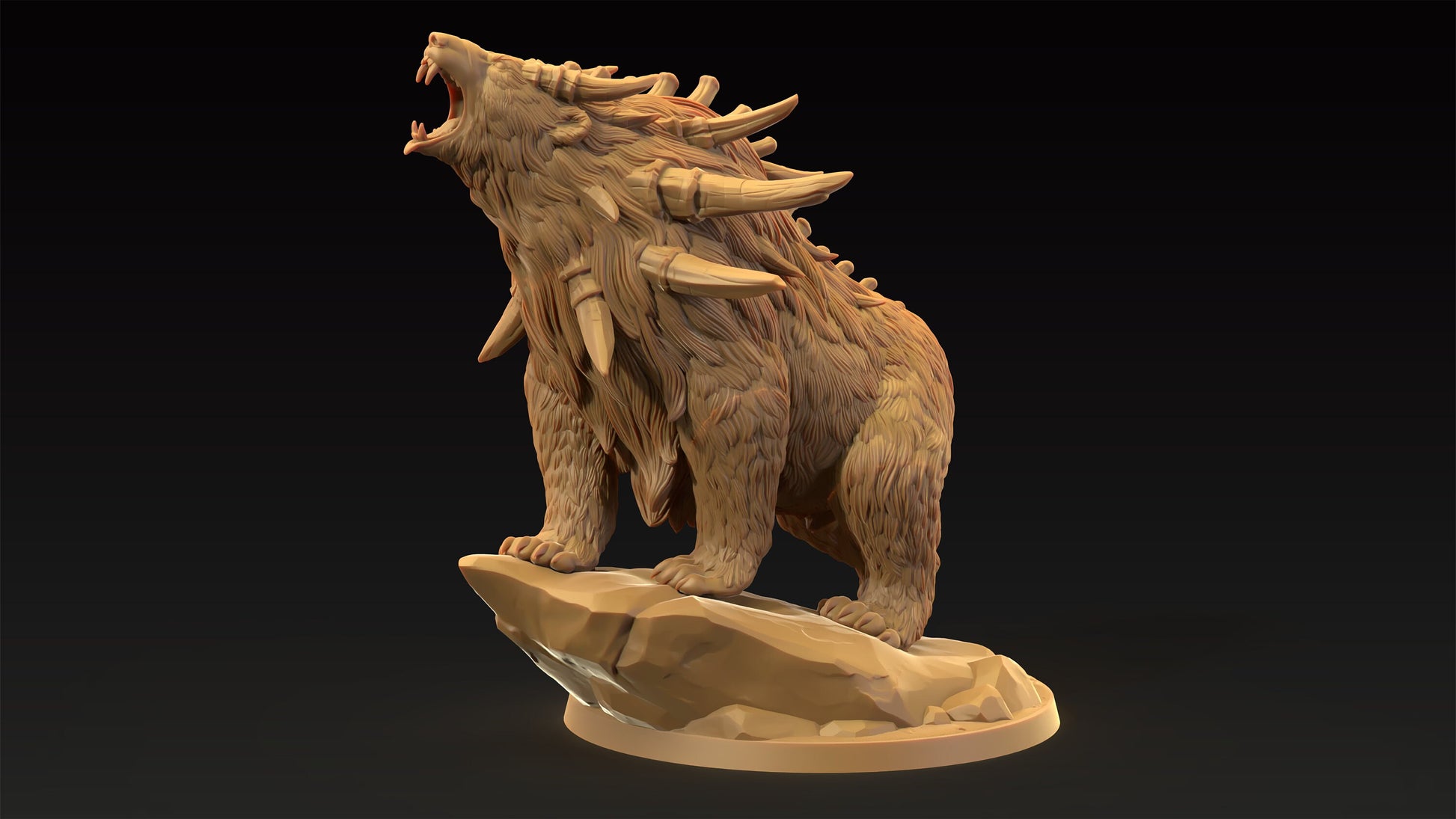 Dire Bear | Dragon Trappers Lodge | Journey Through The Direlands | 32mm Scale Resin Printed Tabletop RPG Figure For DND