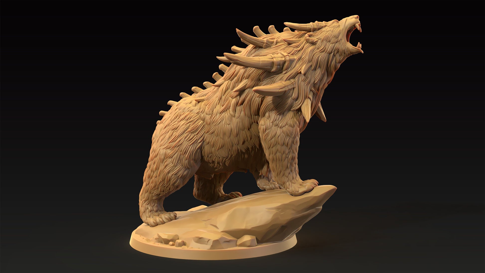 Dire Bear | Dragon Trappers Lodge | Journey Through The Direlands | 32mm Scale Resin Printed Tabletop RPG Figure For DND