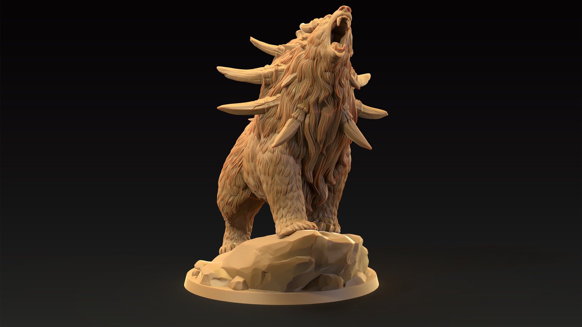 Dire Bear | Dragon Trappers Lodge | Journey Through The Direlands | 32mm Scale Resin Printed Tabletop RPG Figure For DND