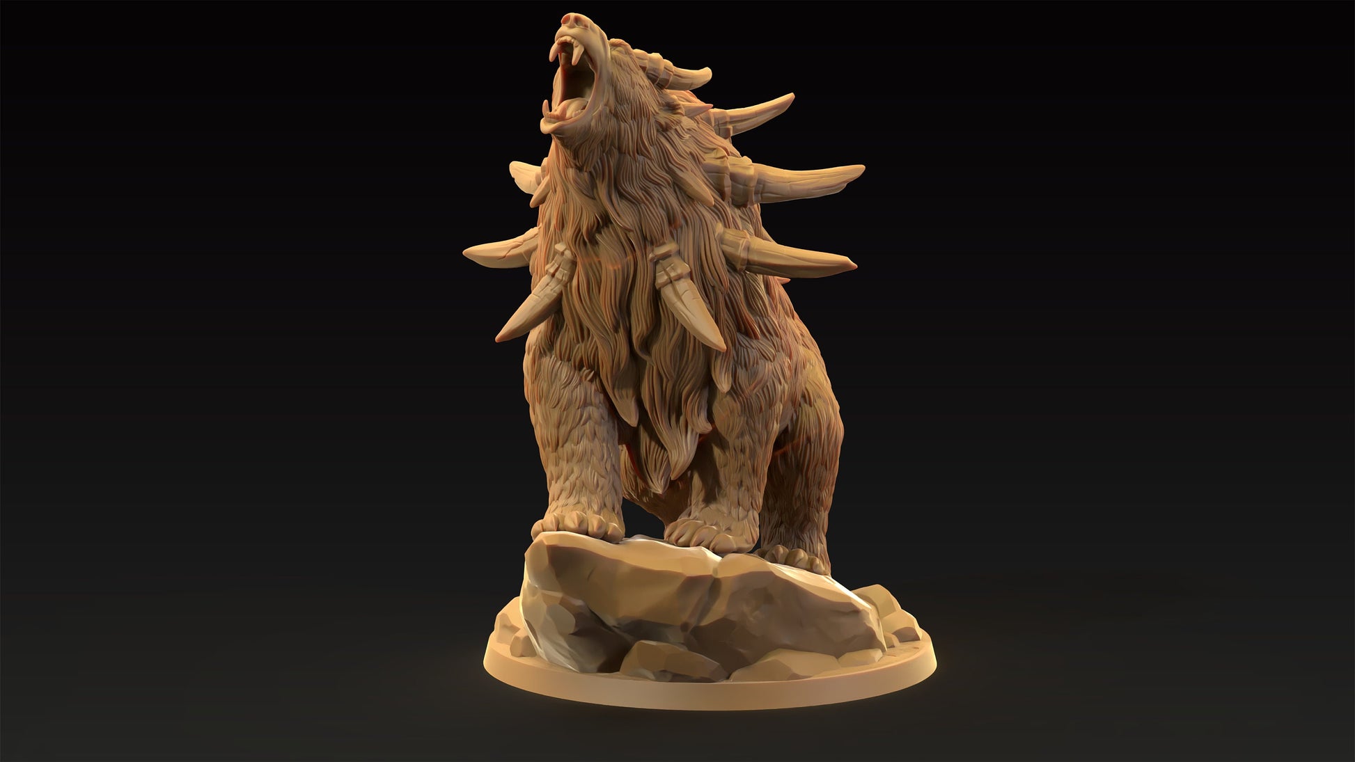 Dire Bear | Dragon Trappers Lodge | Journey Through The Direlands | 32mm Scale Resin Printed Tabletop RPG Figure For DND
